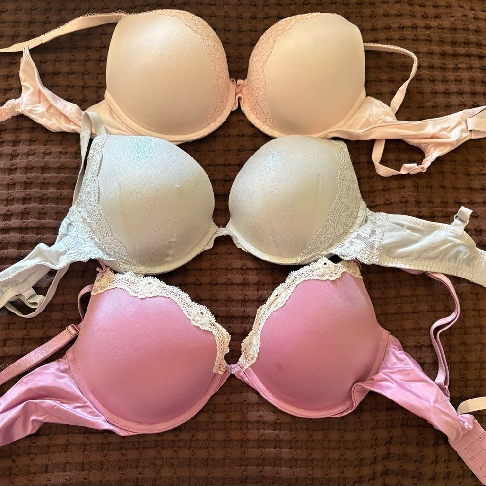 Victoria's Secret  Bundle(3) Push-Up Bra 34D | Dream Angels + Body by Victoria